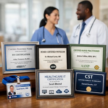 healthcare certifications 